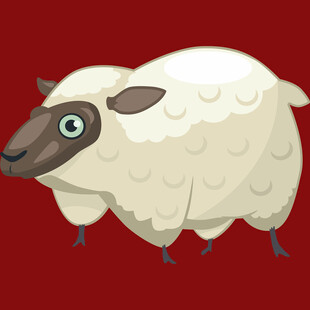 卡通绵羊形象