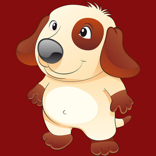可爱卡通小狗形象