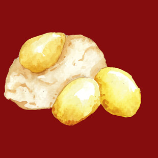 金黄美味的新鲜花生米