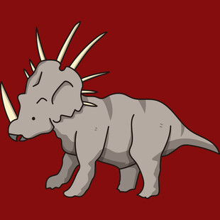 三角龙卡通形象