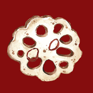 复古镂空莲藕状金属饰品