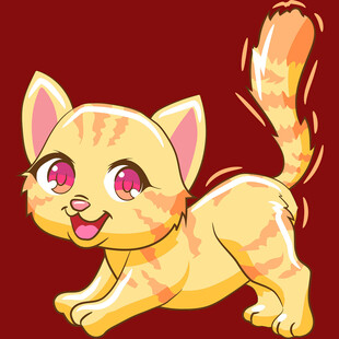 可爱小猫咪插画