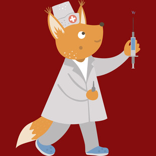 穿白大褂的狐狸医生