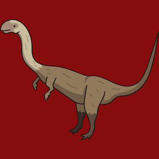 站立的卡通恐龙形象