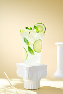 清新青柠薄荷冰饮