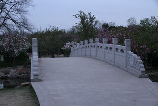 中式石桥漫步景致