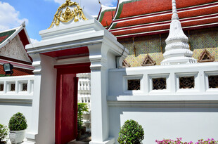 泰国传统建筑大门景观