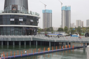 湛江城市河畔建筑景观