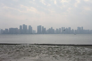 湛江城市江畔远景