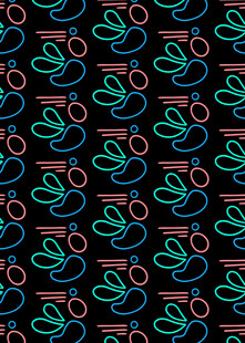 多彩环形几何图案背景