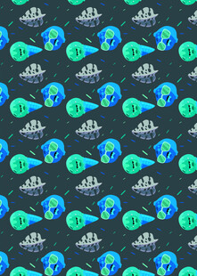 多彩地球图案背景纹理