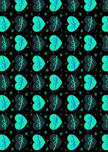 蓝绿相间的抽象图案纹理