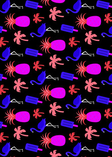 多彩花卉图案背景