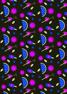 梦幻星空几何图案纹理