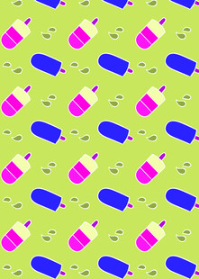 多彩冰棍图案背景