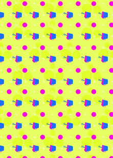 多彩波点几何图案背景