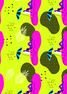 多彩抽象几何图案背景