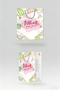 简约手提袋设计展示图片