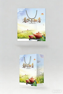 简约手提袋设计展示图片