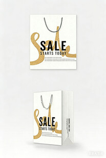 简约手提袋设计展示图片