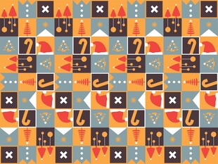 多彩几何图案无缝背景