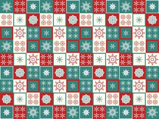 圣诞风格几何图案背景