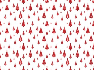 红色圣诞树图案背景
