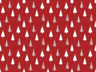 红色背景圣诞树图案