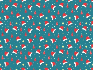 圣诞元素无缝图案背景