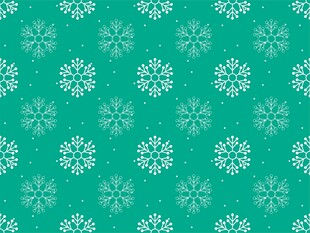 青绿色雪花图案背景