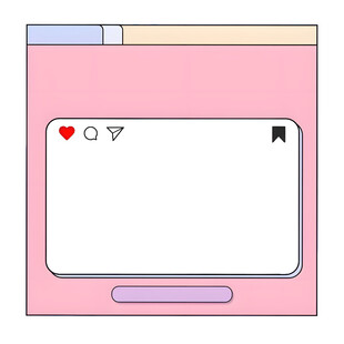 粉色简约社交媒体界面设计