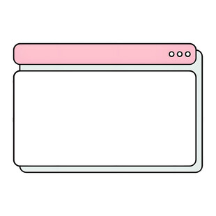 粉色边框网页窗口图标