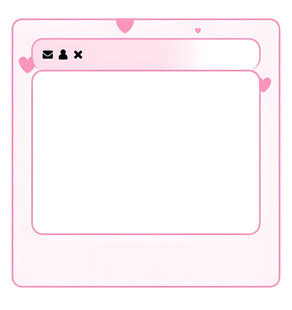 粉色爱心边框摄影相框