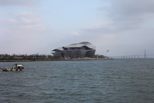 海上建筑景观 宁静悠远