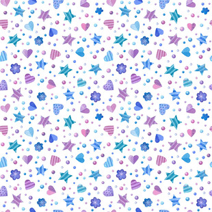 多彩小花无缝图案背景