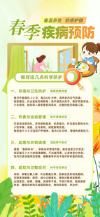 春季疾病预防知识海报