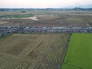 田野风光俯瞰图