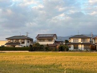 田野边的几座温馨住宅