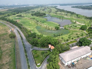 城郊绿地景观俯瞰图