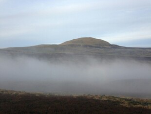 山间晨雾缭绕的静谧景象