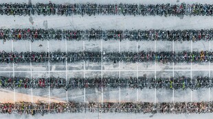 条纹纹理布料特写