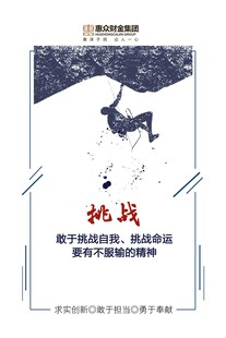 挑战自我  勇攀高峰 展板 