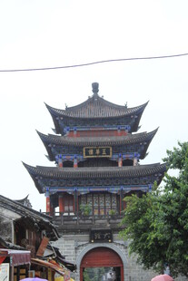 古色古香的多层中式楼阁