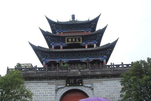 中式古阁楼建筑景观