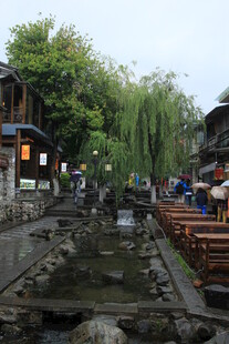 江南水乡古巷石桥风景