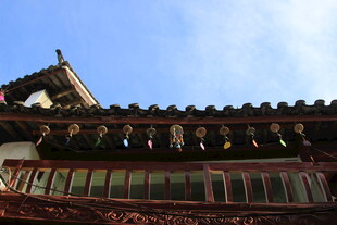 中式古建筑屋檐特写