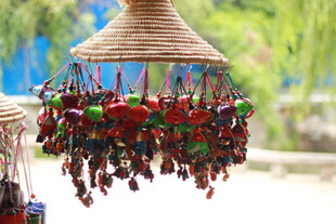 民族风彩色风铃挂件