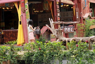 复古风格户外餐厅景观