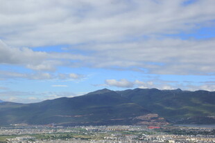 远山近城的美丽风光