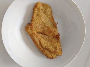 盘中香煎鱼肉